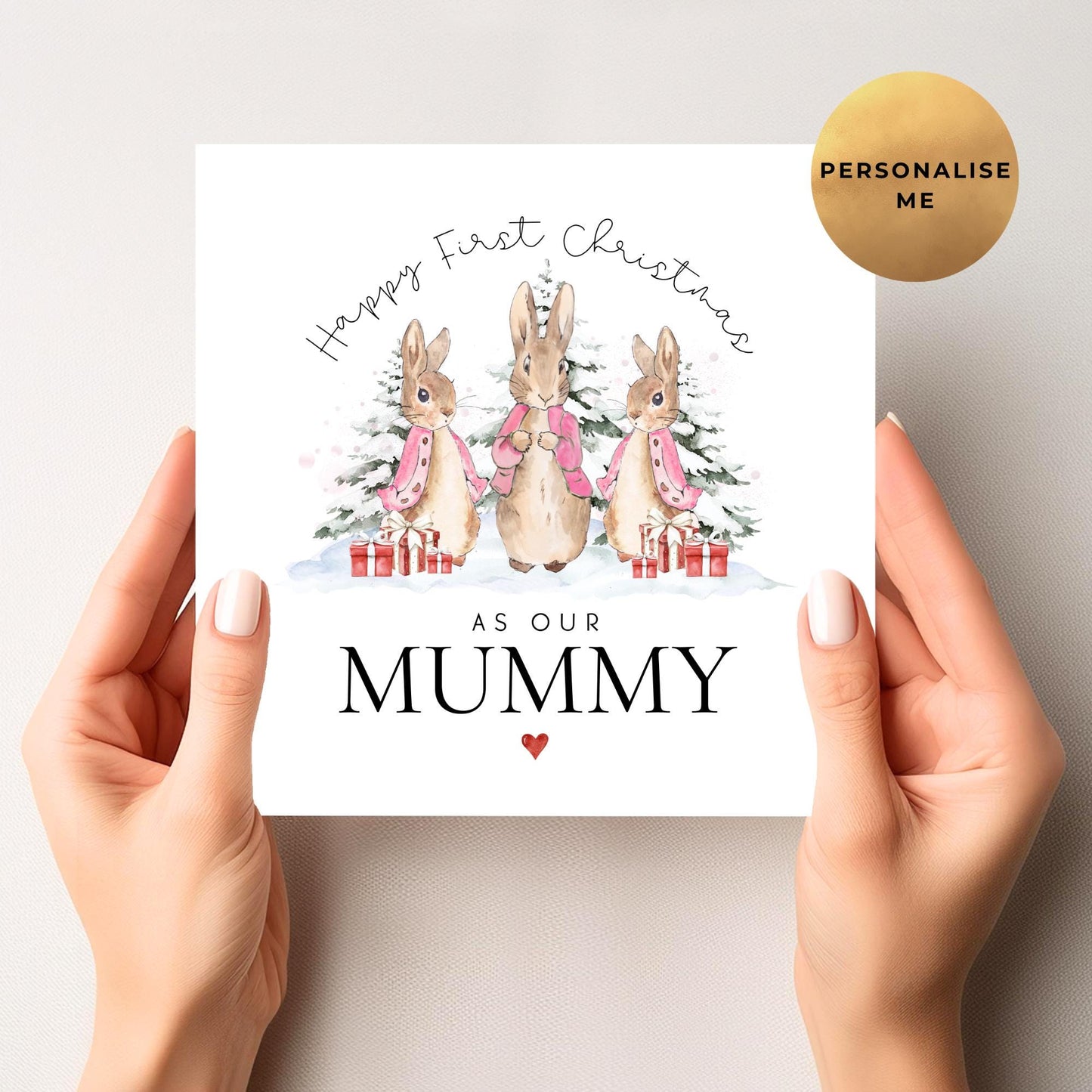 Peter Rabbit First Christmas As My Mummy Card From Twins