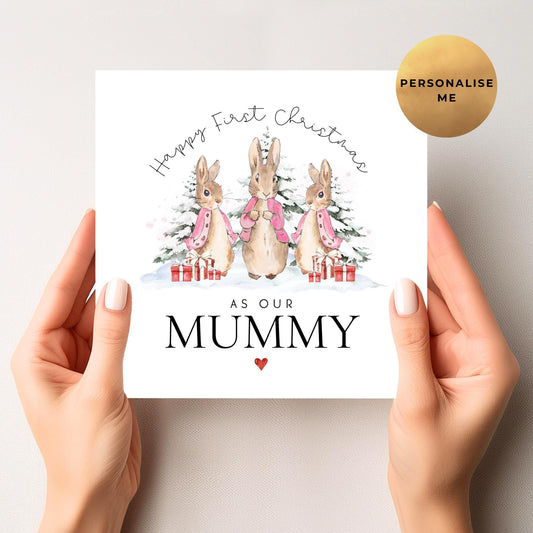 Peter Rabbit First Christmas As My Mummy Card From Twins