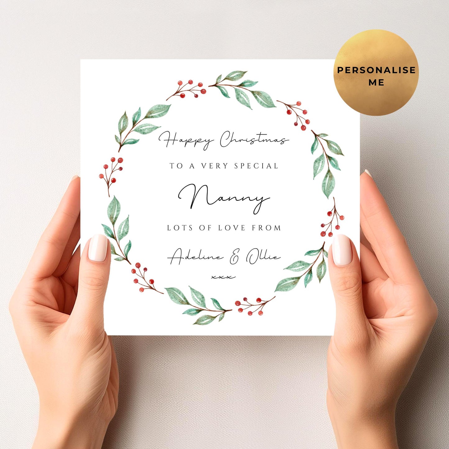 Christmas Card For Nanny