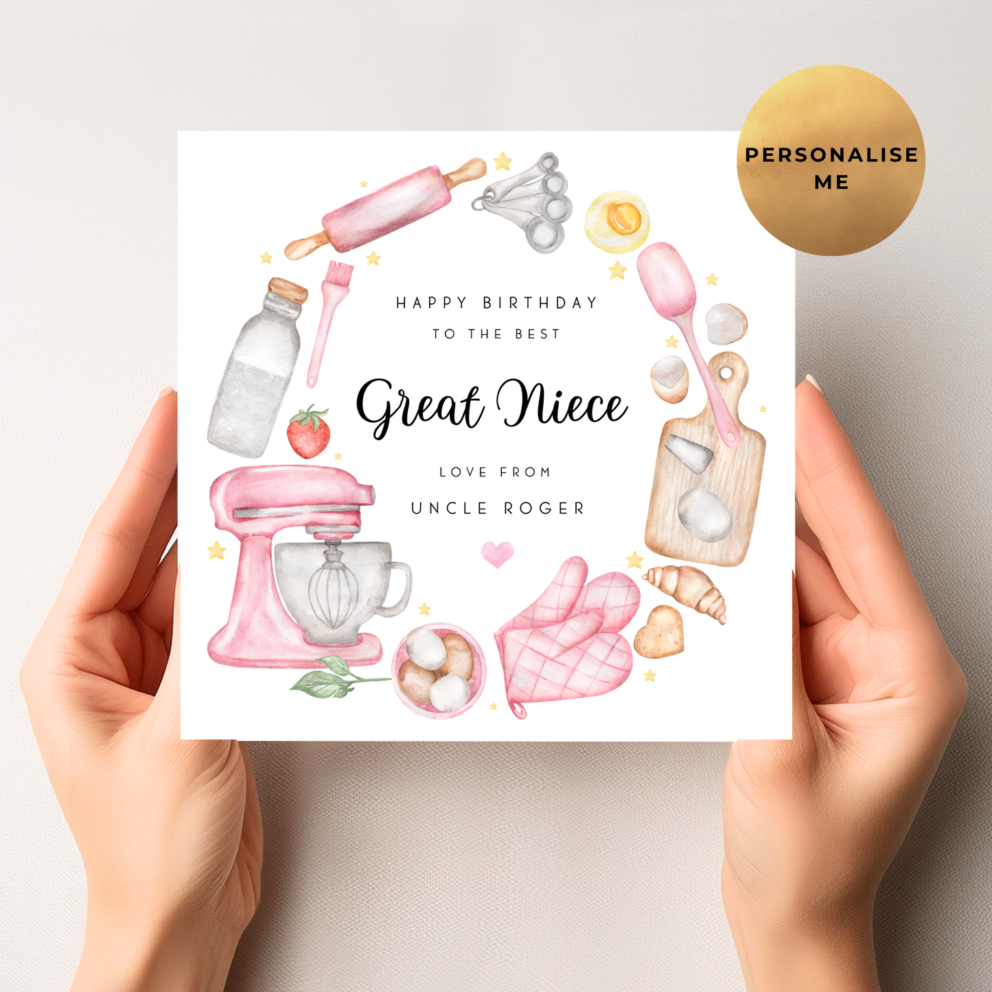 Baking Themed Birthday Card For Her