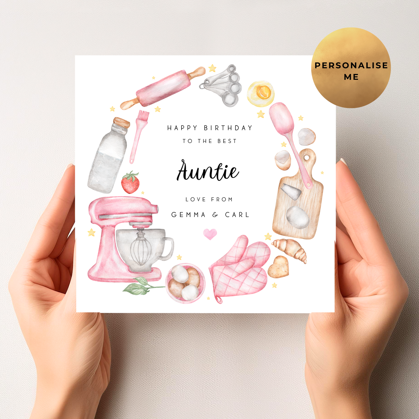 Baking Themed Birthday Card For Her