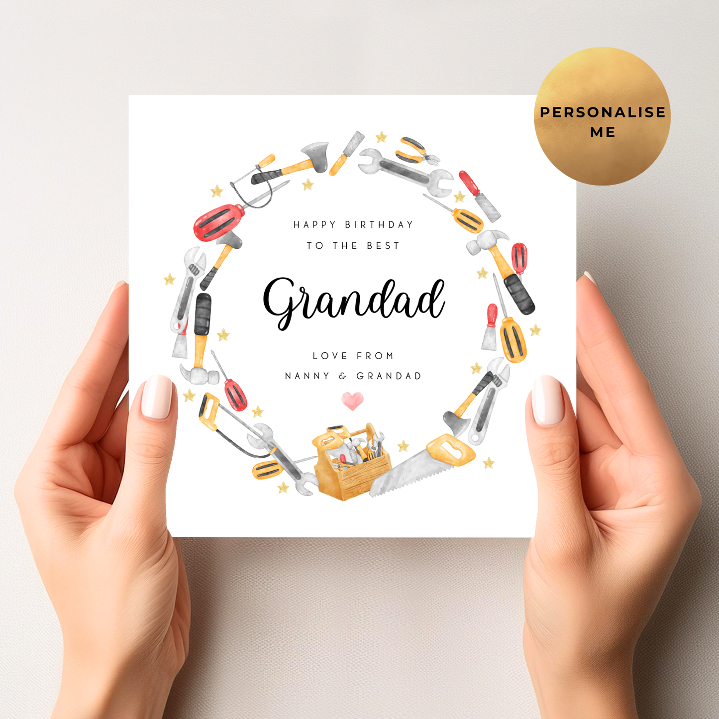 Handyman Birthday Card for Grandad