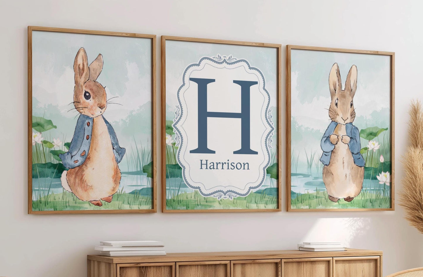 3x Peter Rabbit Nursery Prints