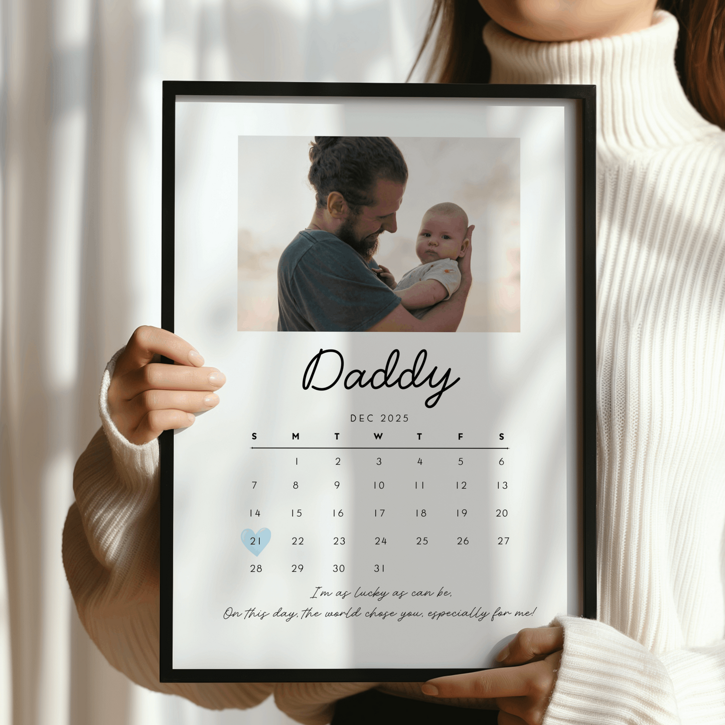 The Day You Became My Daddy Print