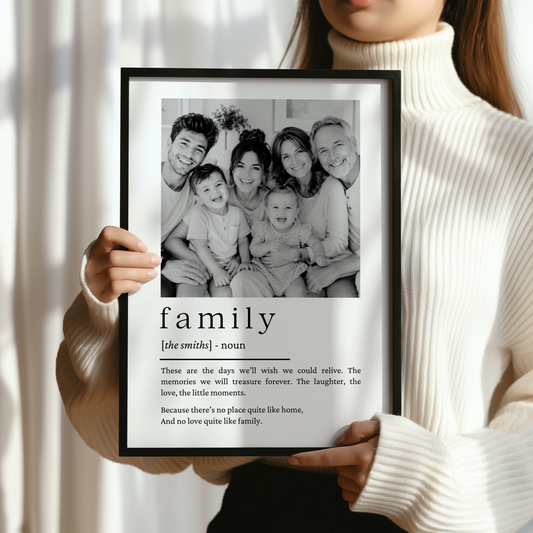 Family Quote Photo Print
