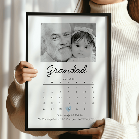 The Day You Became My Grandad Print