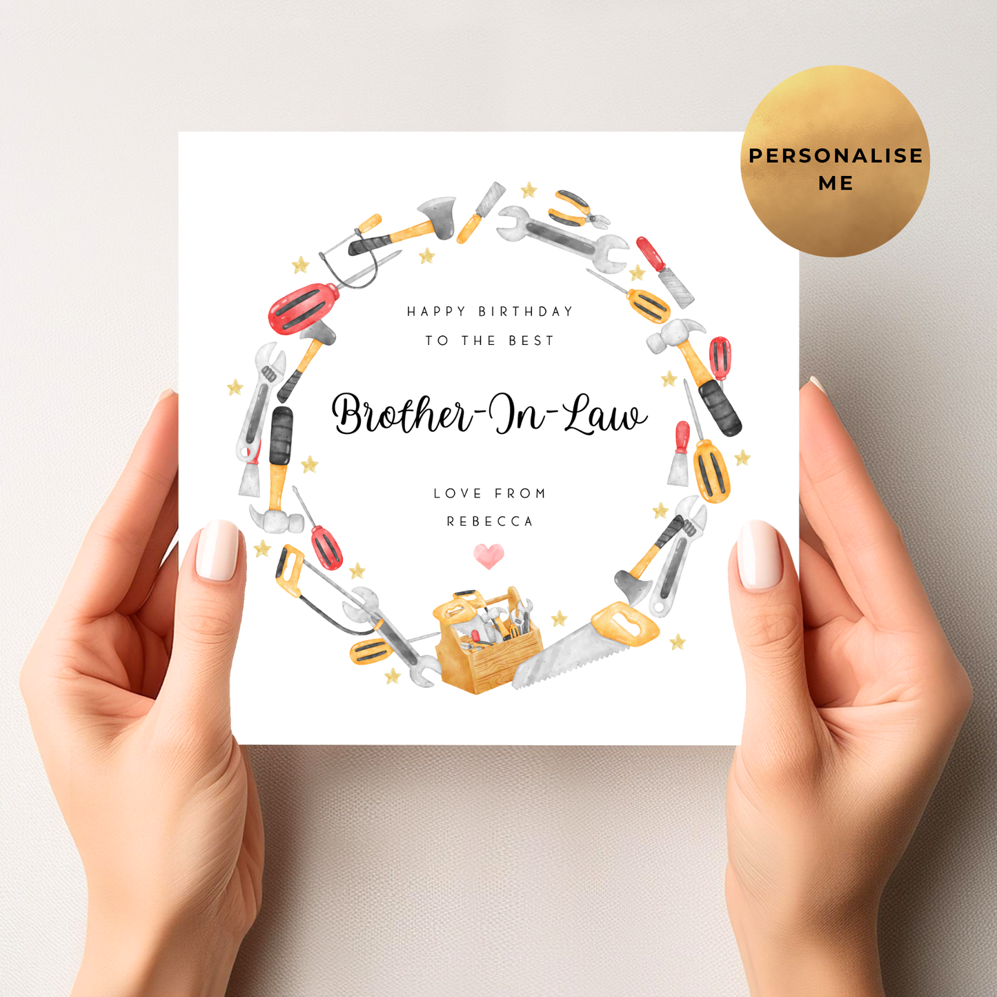 Handyman Birthday Card for Grandad