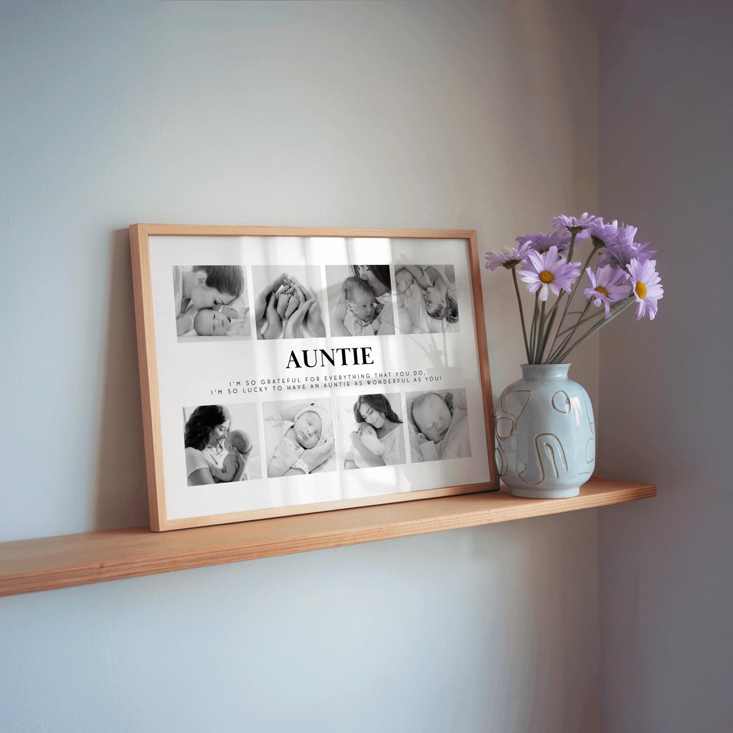 Personalised Print Gift For Auntie