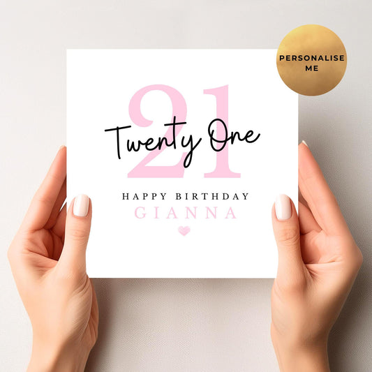 21st Birthday Card