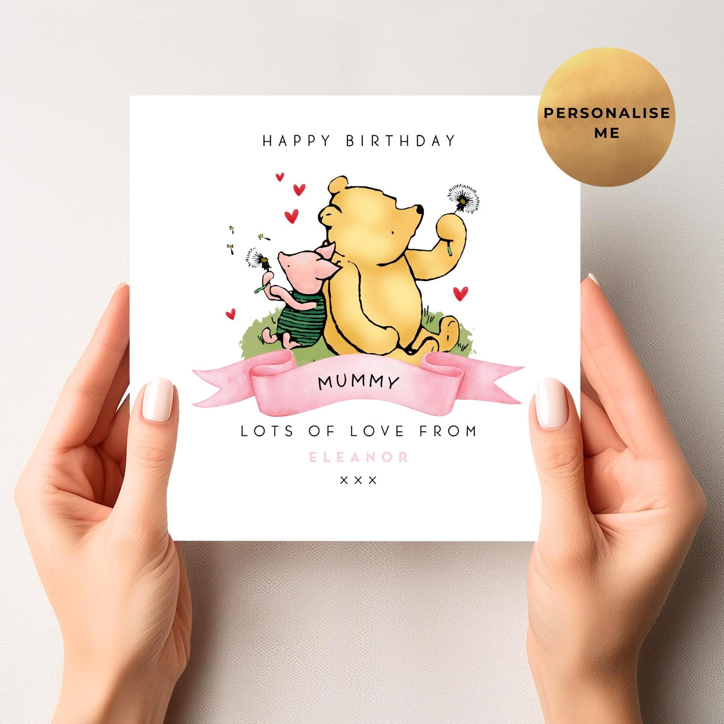 Winnie The Pooh Birthday Card For Her