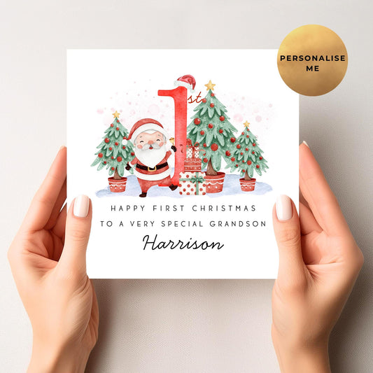 Personalised First Christmas Card