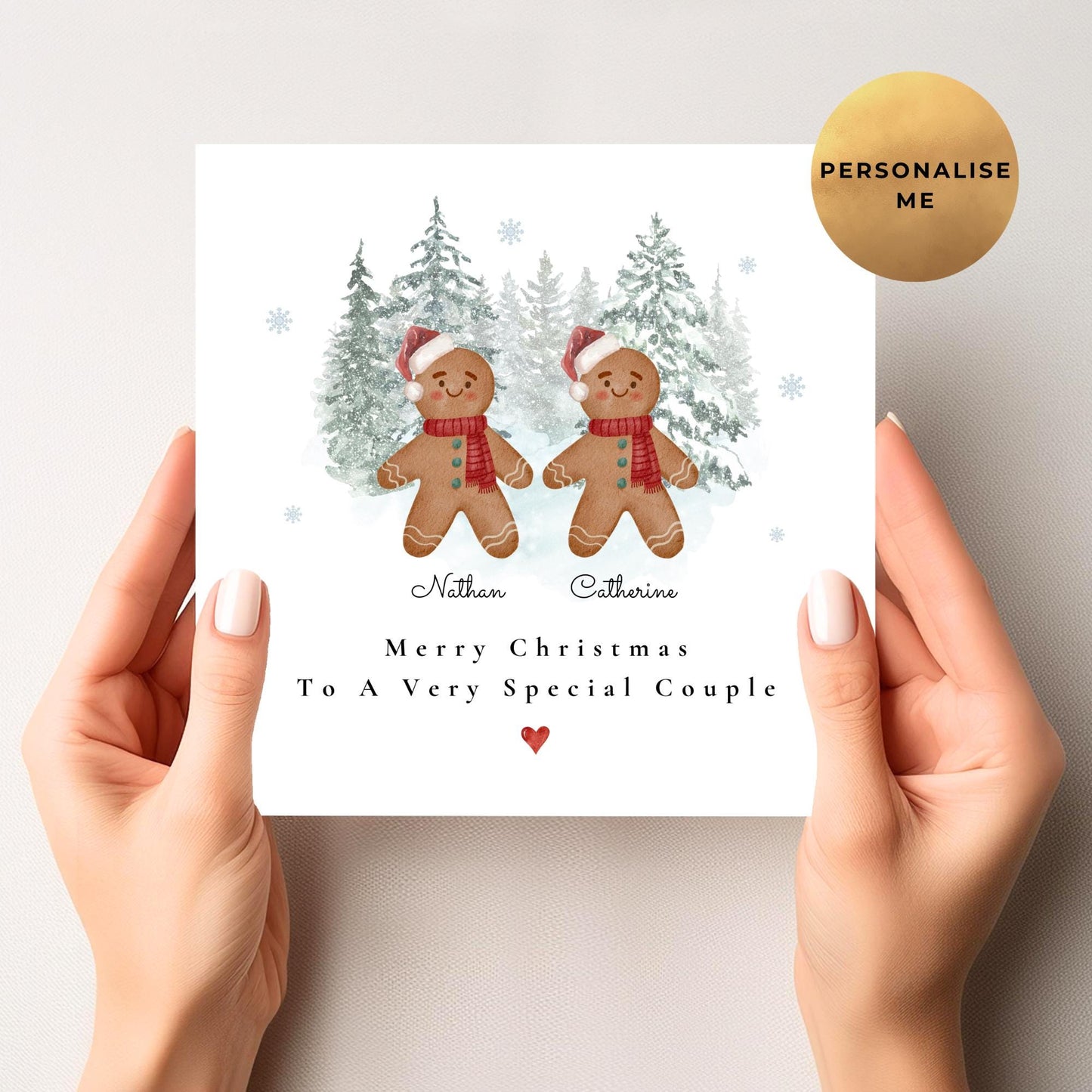 Gingerbread Family Christmas Card