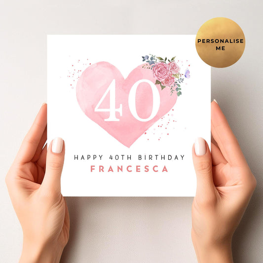 40th Birthday Card