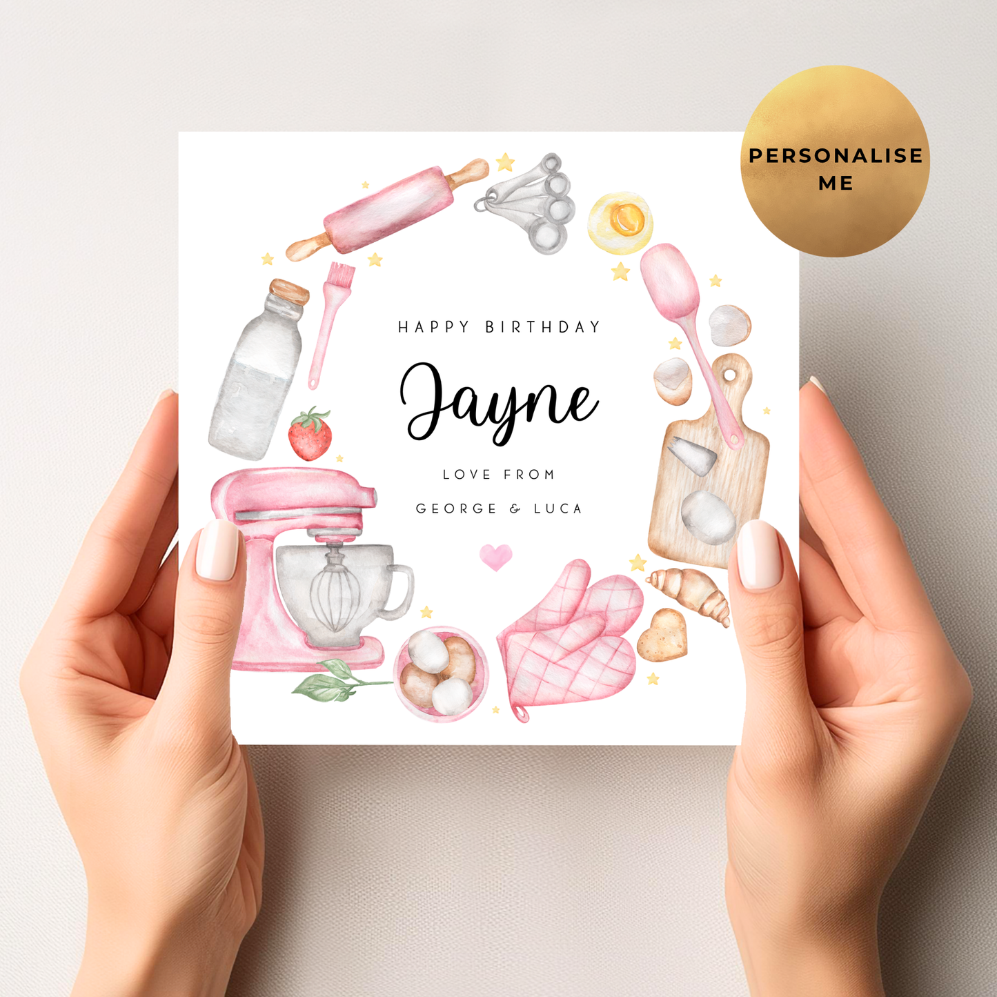 Baking Themed Birthday Card For Her