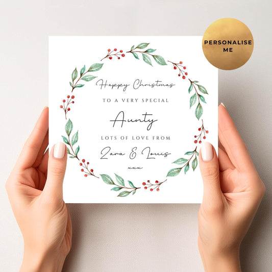 Christmas Card For Aunty