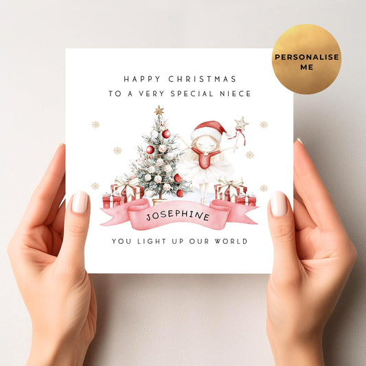 Ballerina Christmas Card