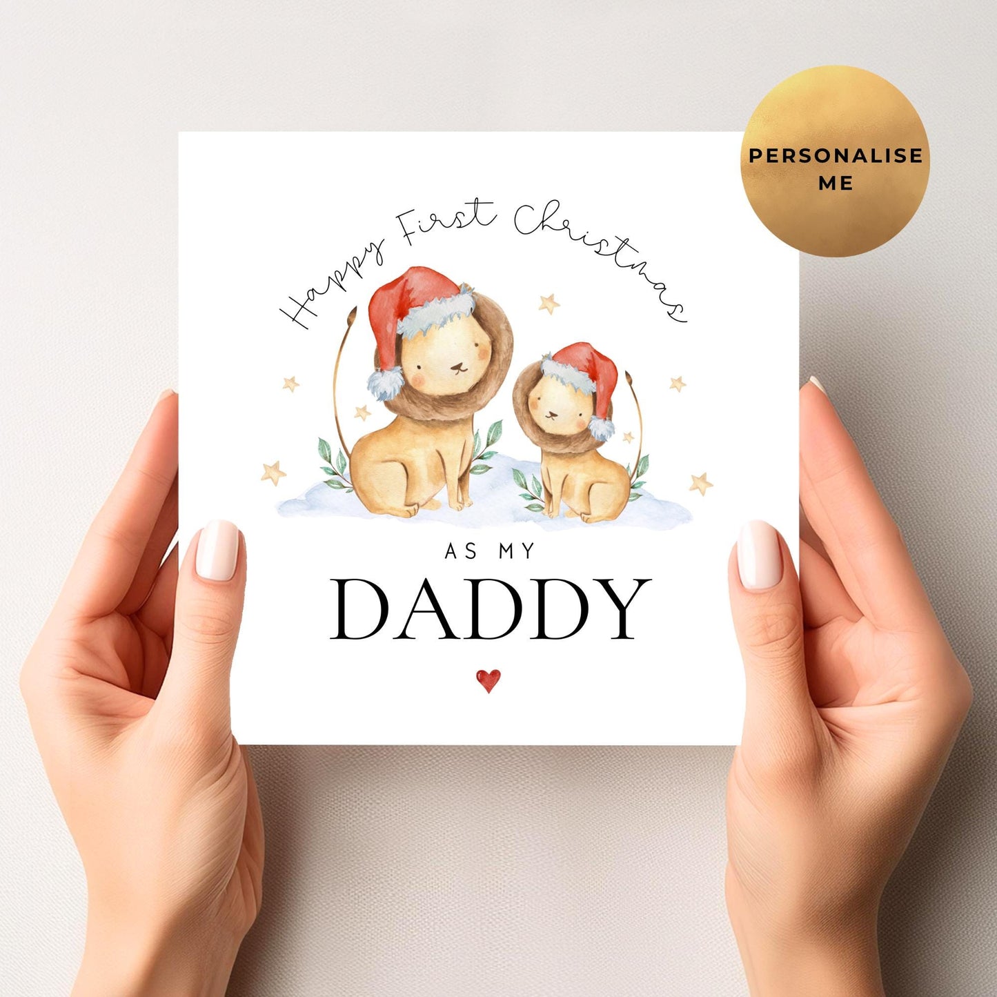 Happy First Christmas as my Daddy Card