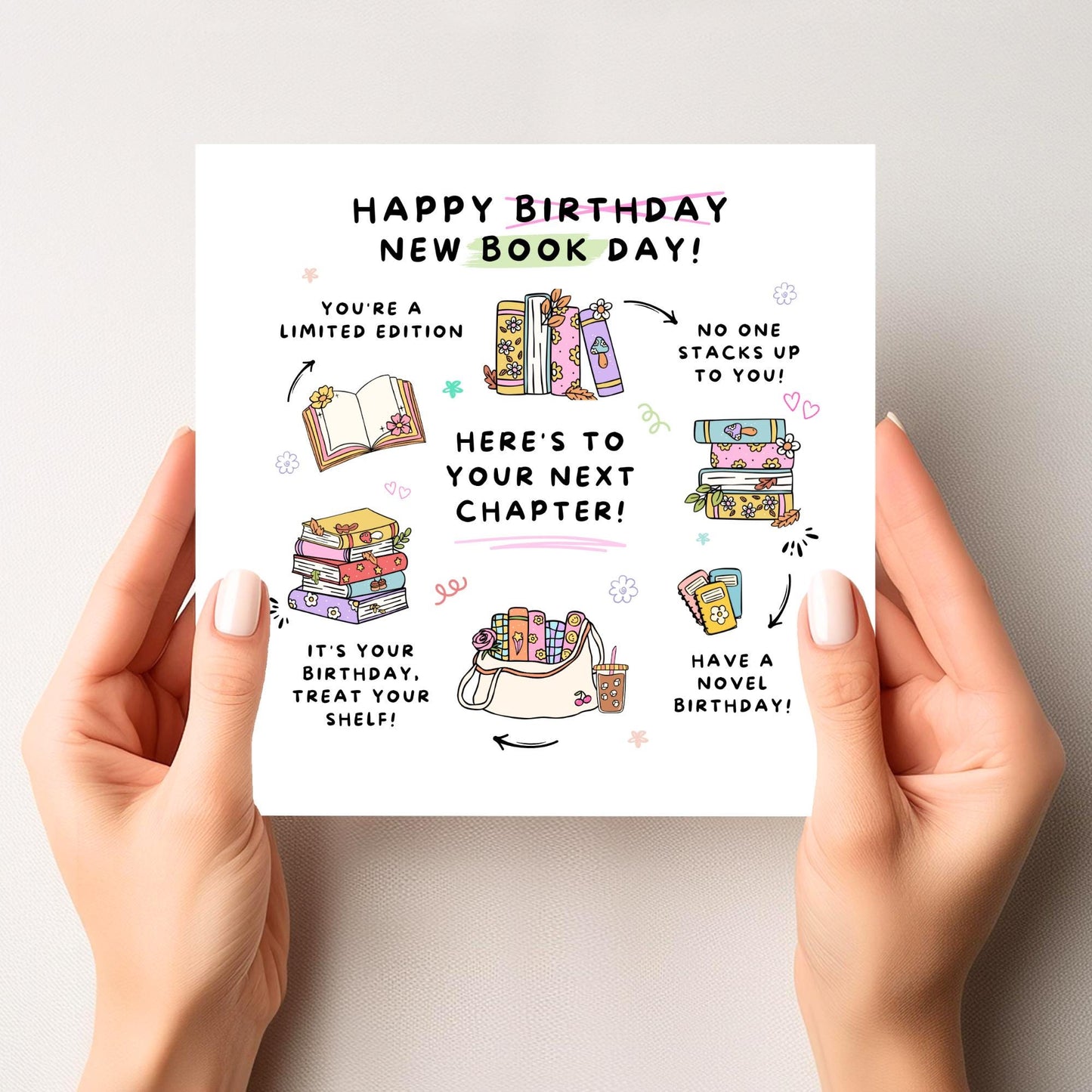 Birthday Card For Book Lovers / Bookworms