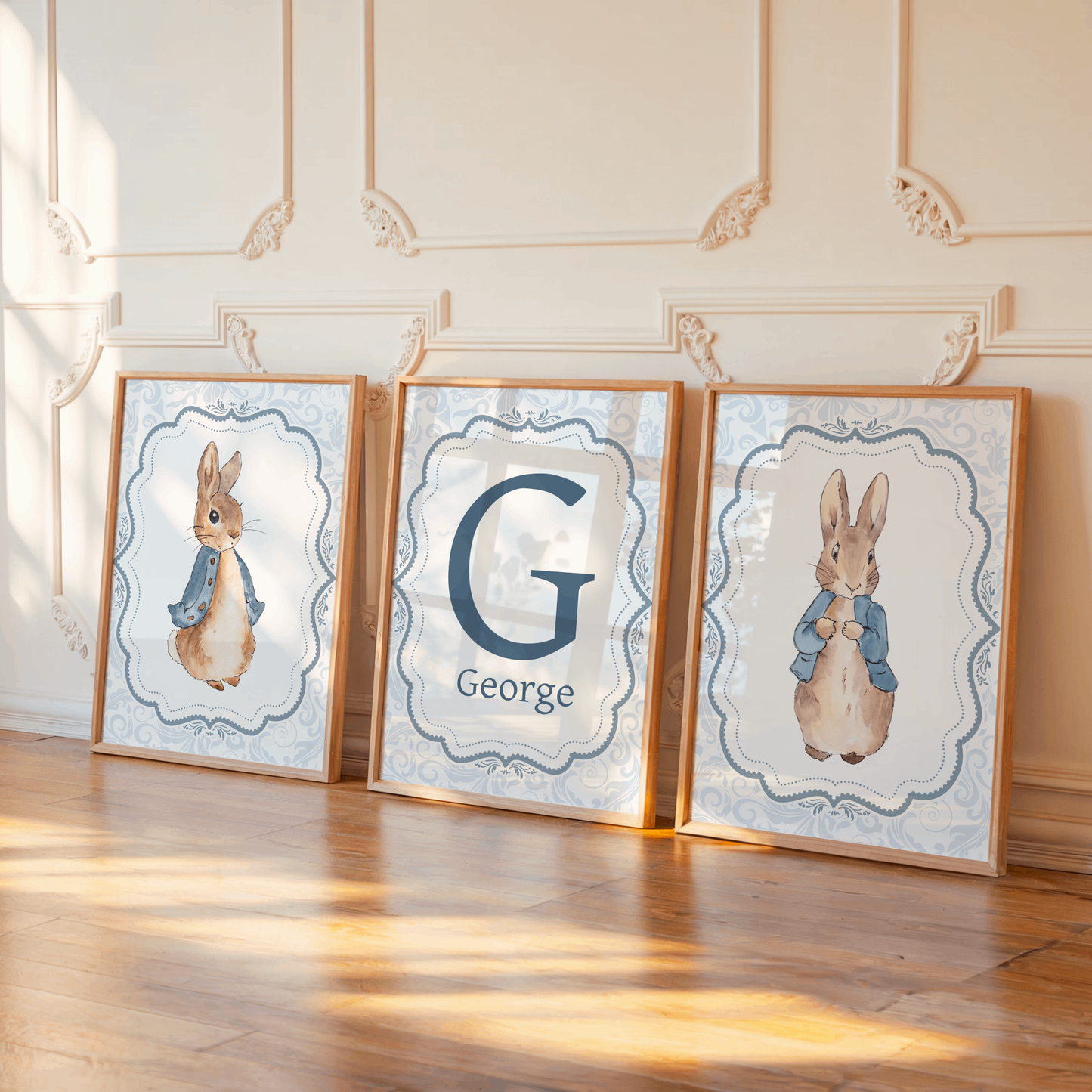 3x Peter Rabbit  Vintage Nursery Prints