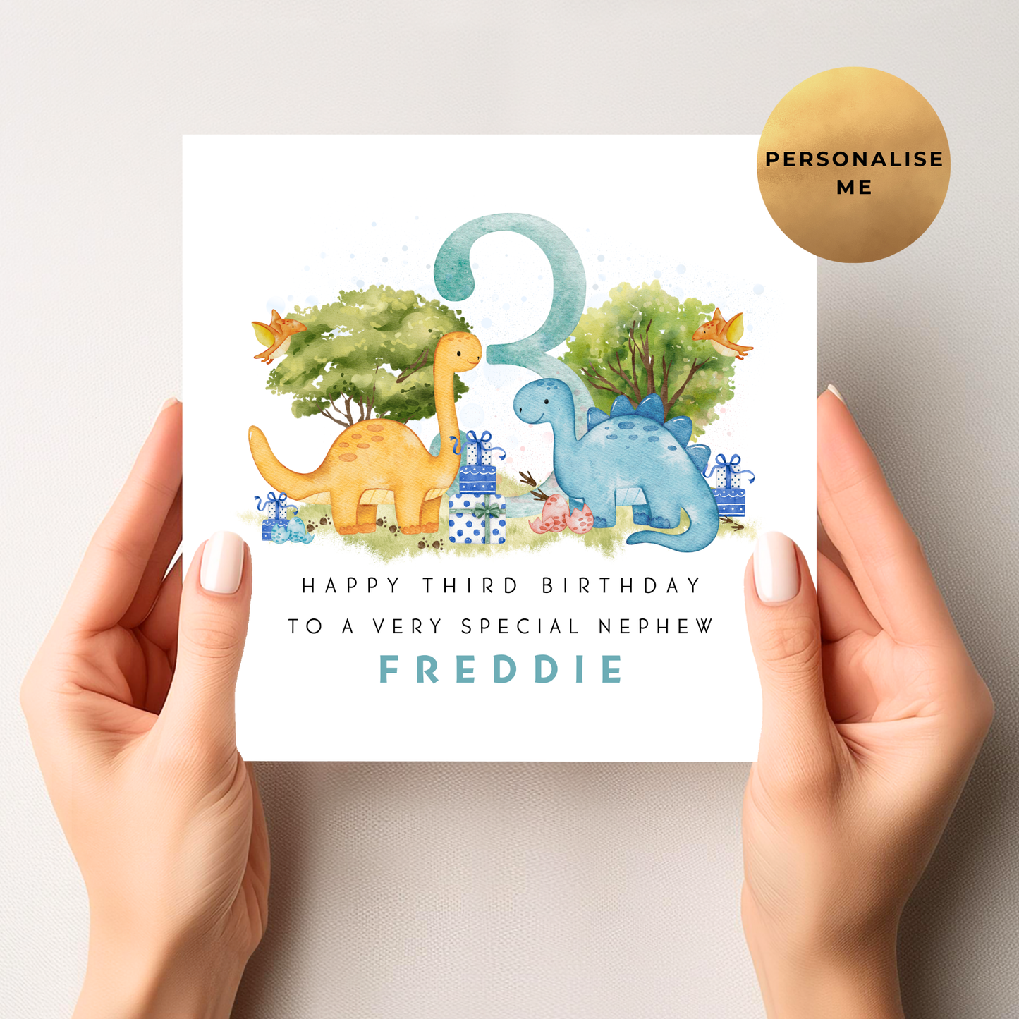 Dinosaur Birthday Card