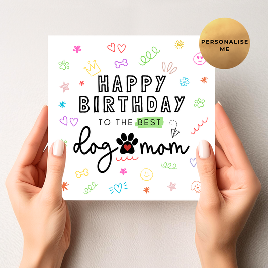 Dog Mom Birthday Card