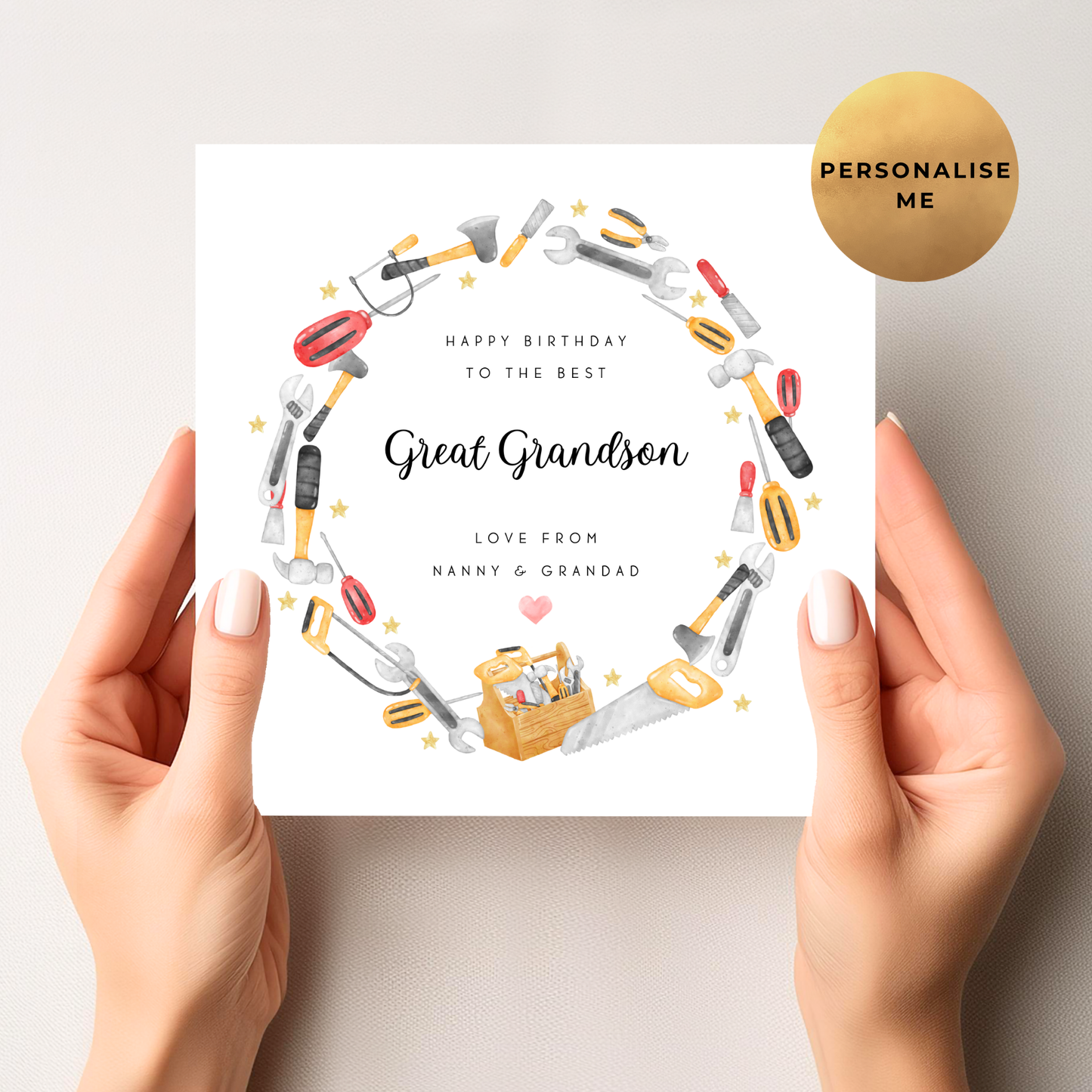 Handyman Birthday Card for Grandad