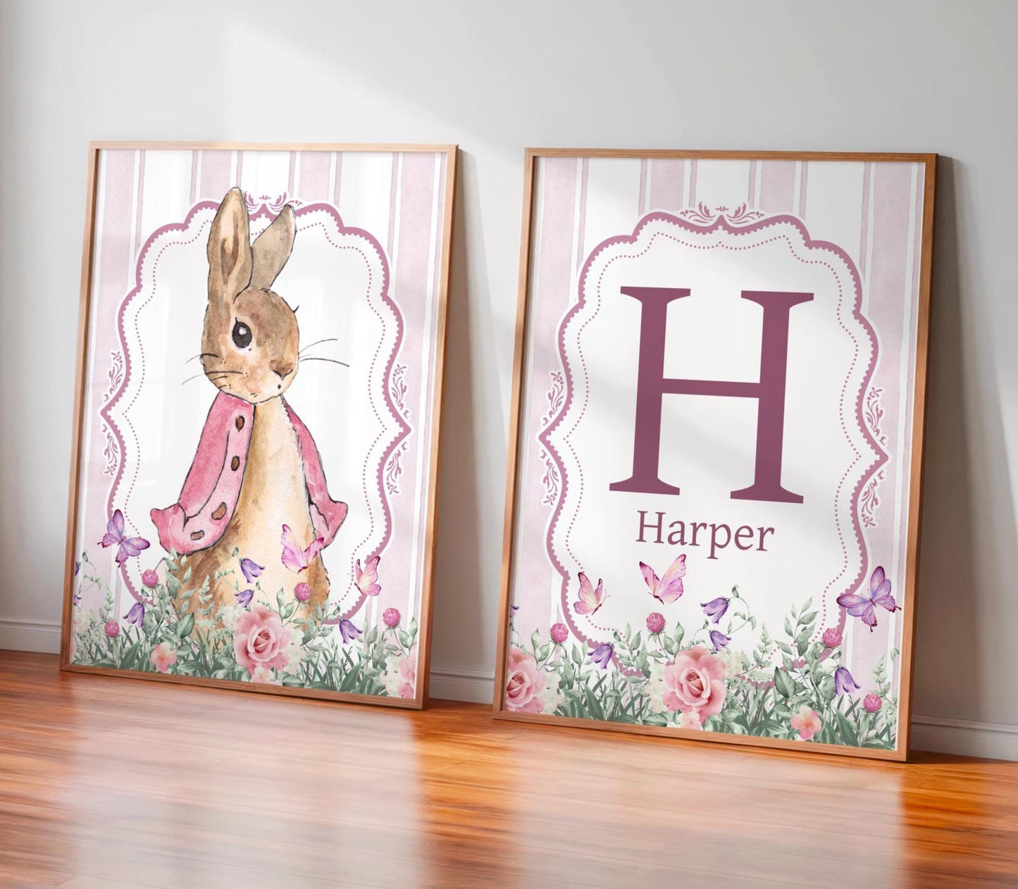 2x Peter Rabbit Floral Prints