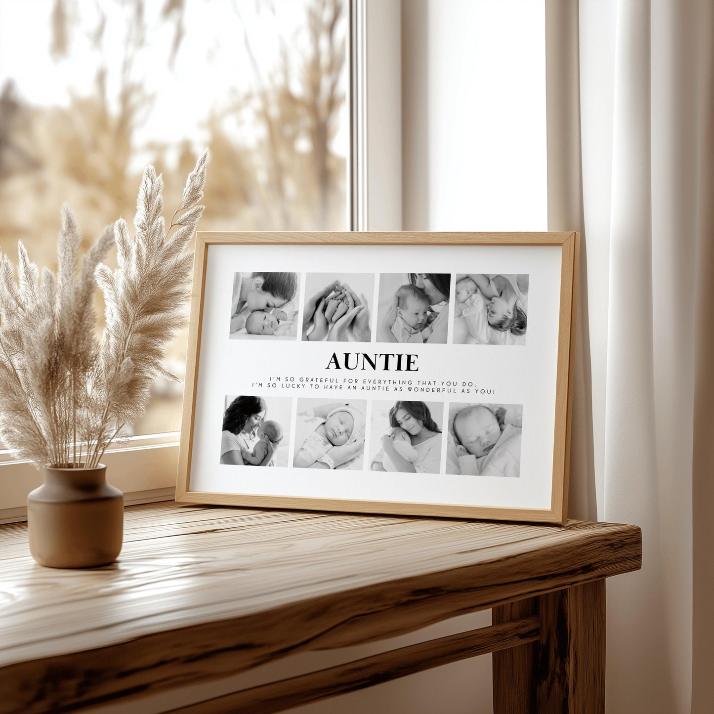 Personalised Print Gift For Auntie