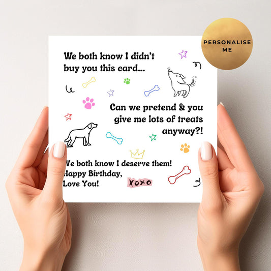 Birthday Card From The Dog