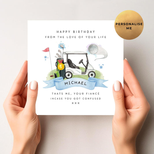 Golf Birthday Card For Him