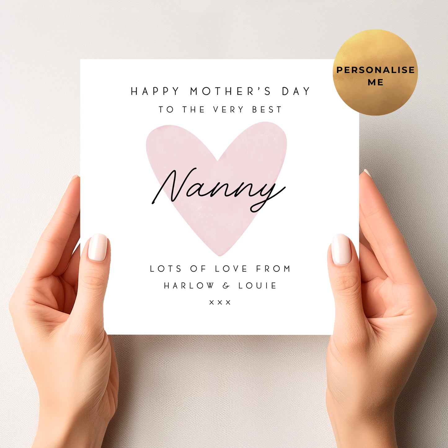 Simple Heart Mother's Day Card