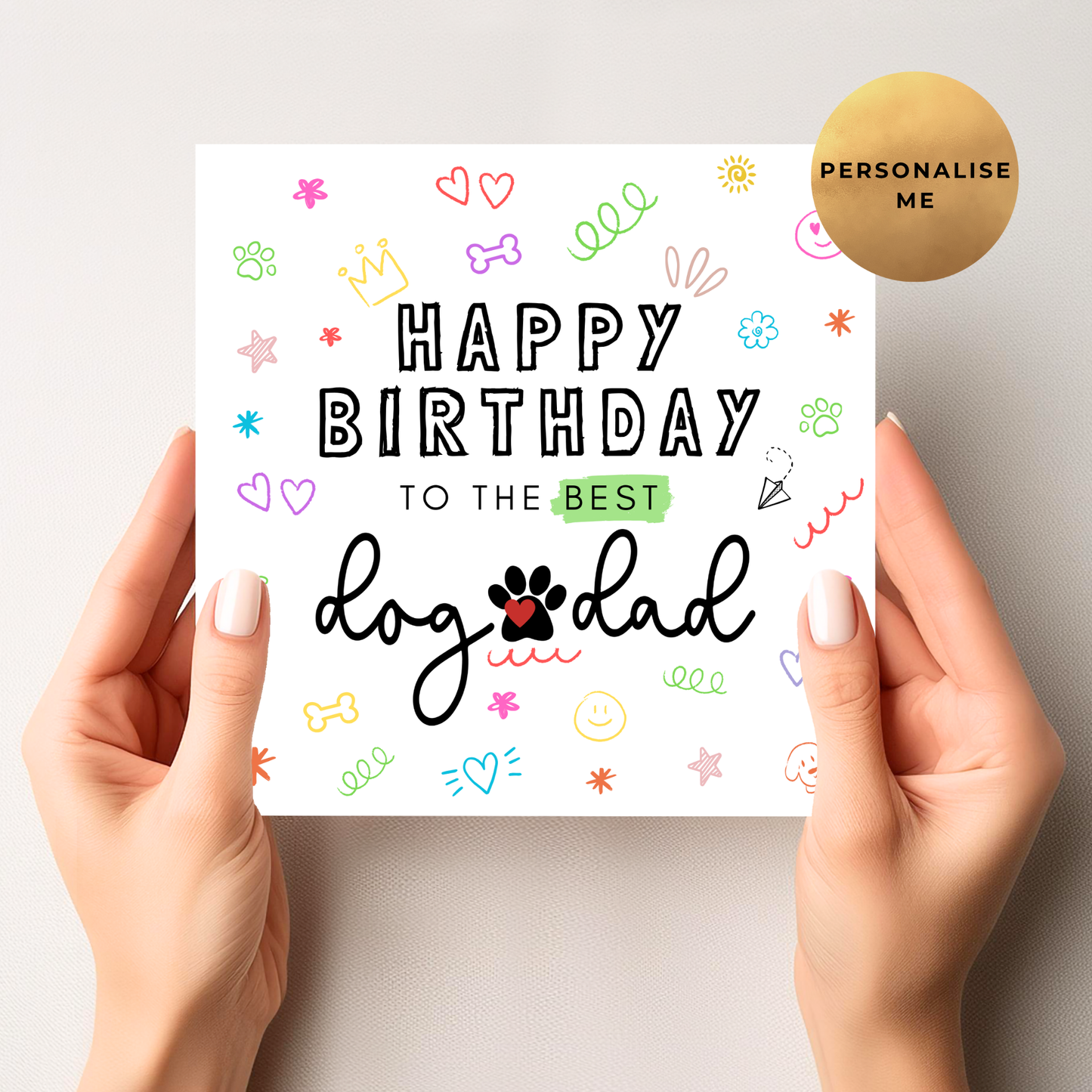 Dog Dad Birthday Card