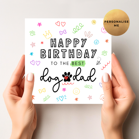 Dog Dad Birthday Card