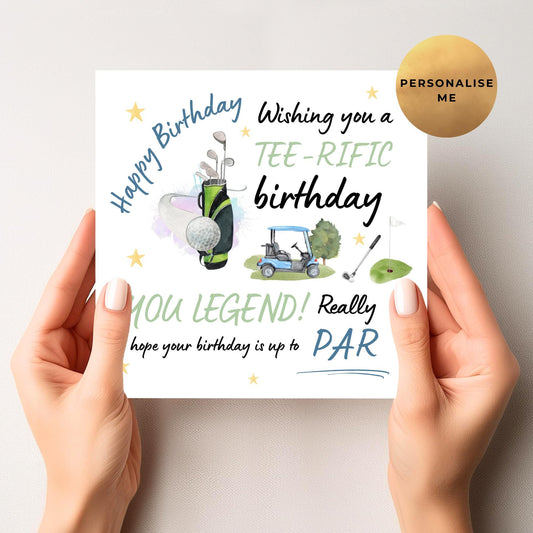 Golf Puns Birthday Card