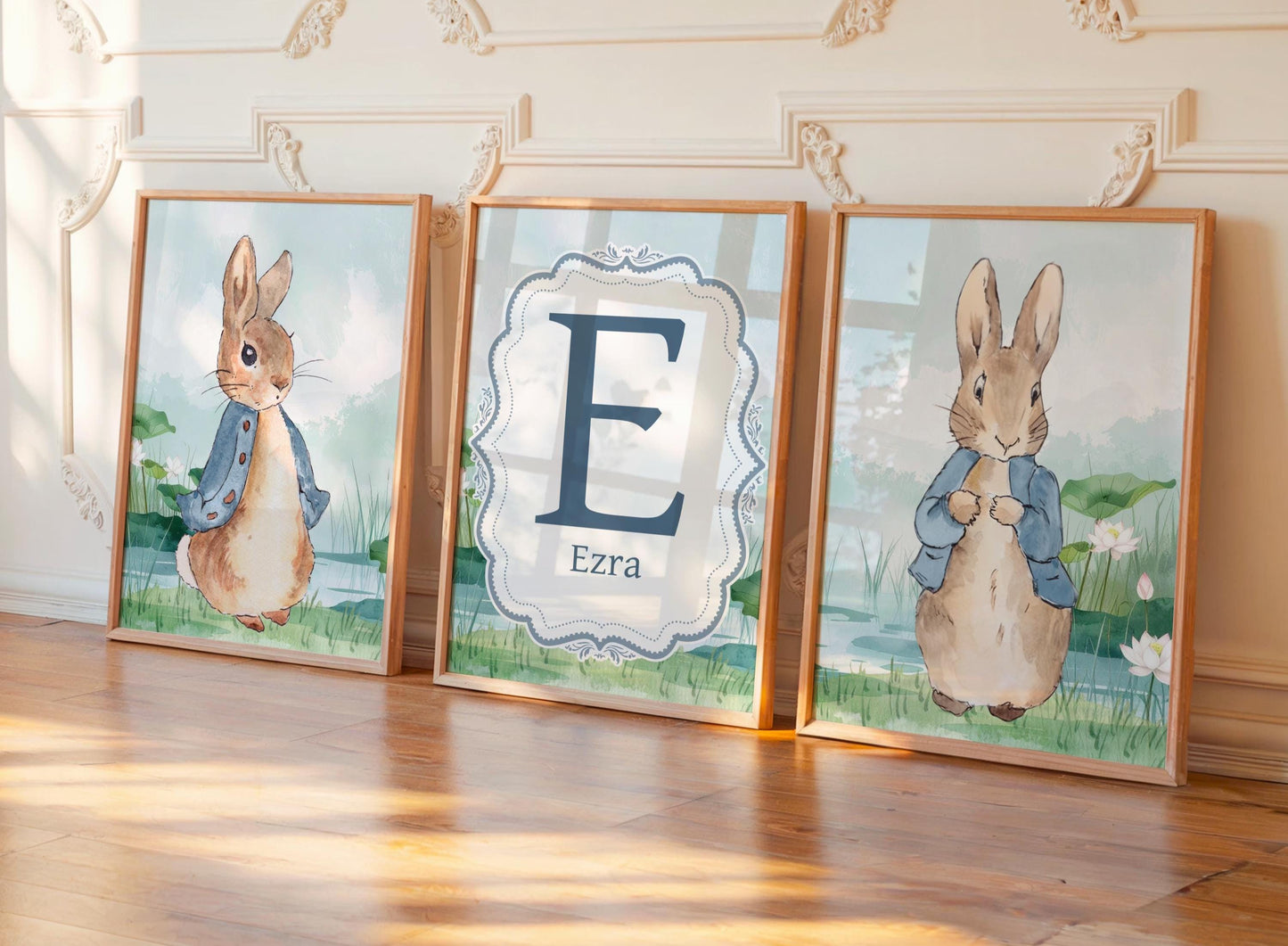 3x Peter Rabbit Nursery Prints