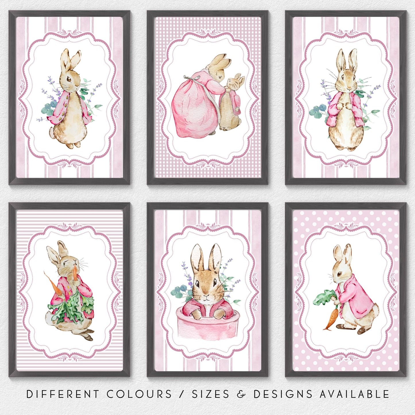 6x Peter Rabbit Nursery Prints