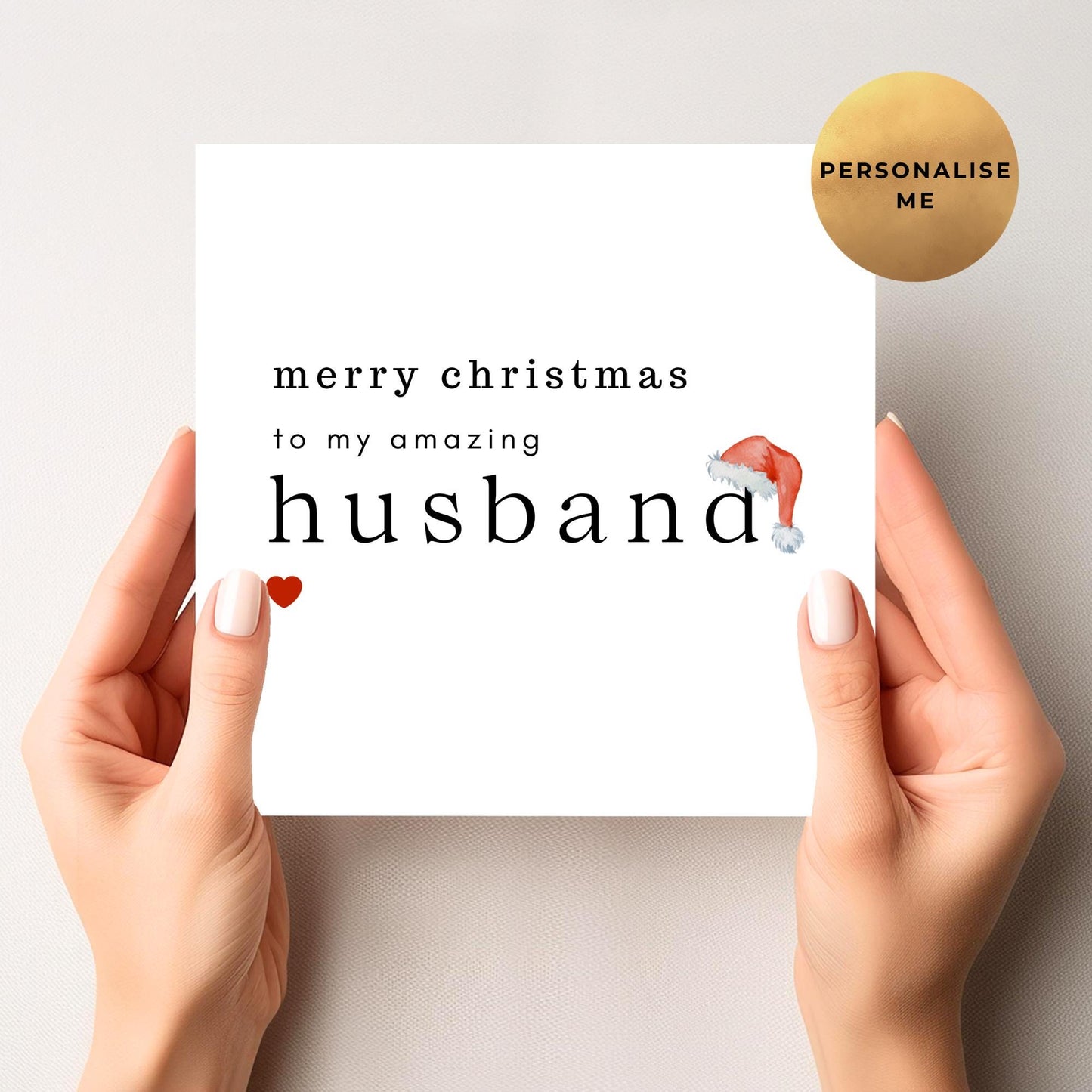 First Christmas Card for Husband