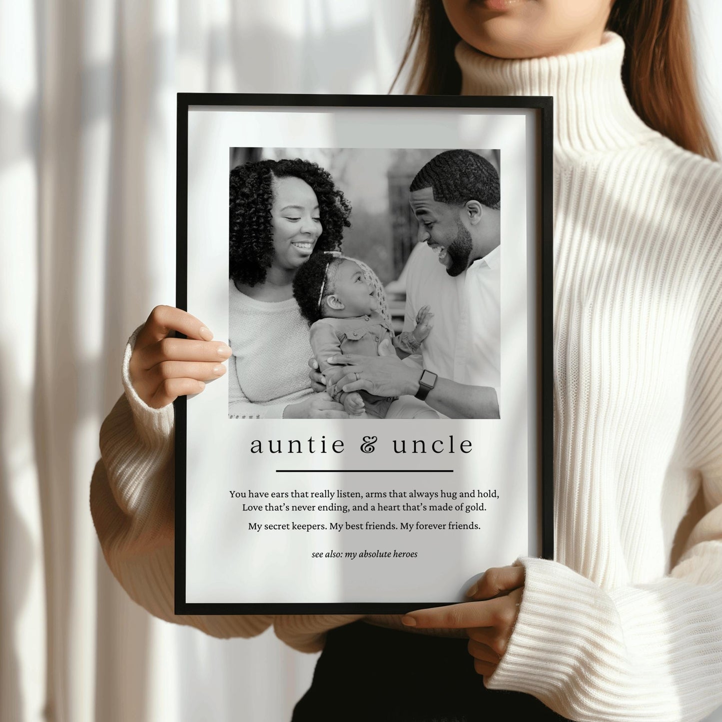 Photo Print For Auntie & Uncle