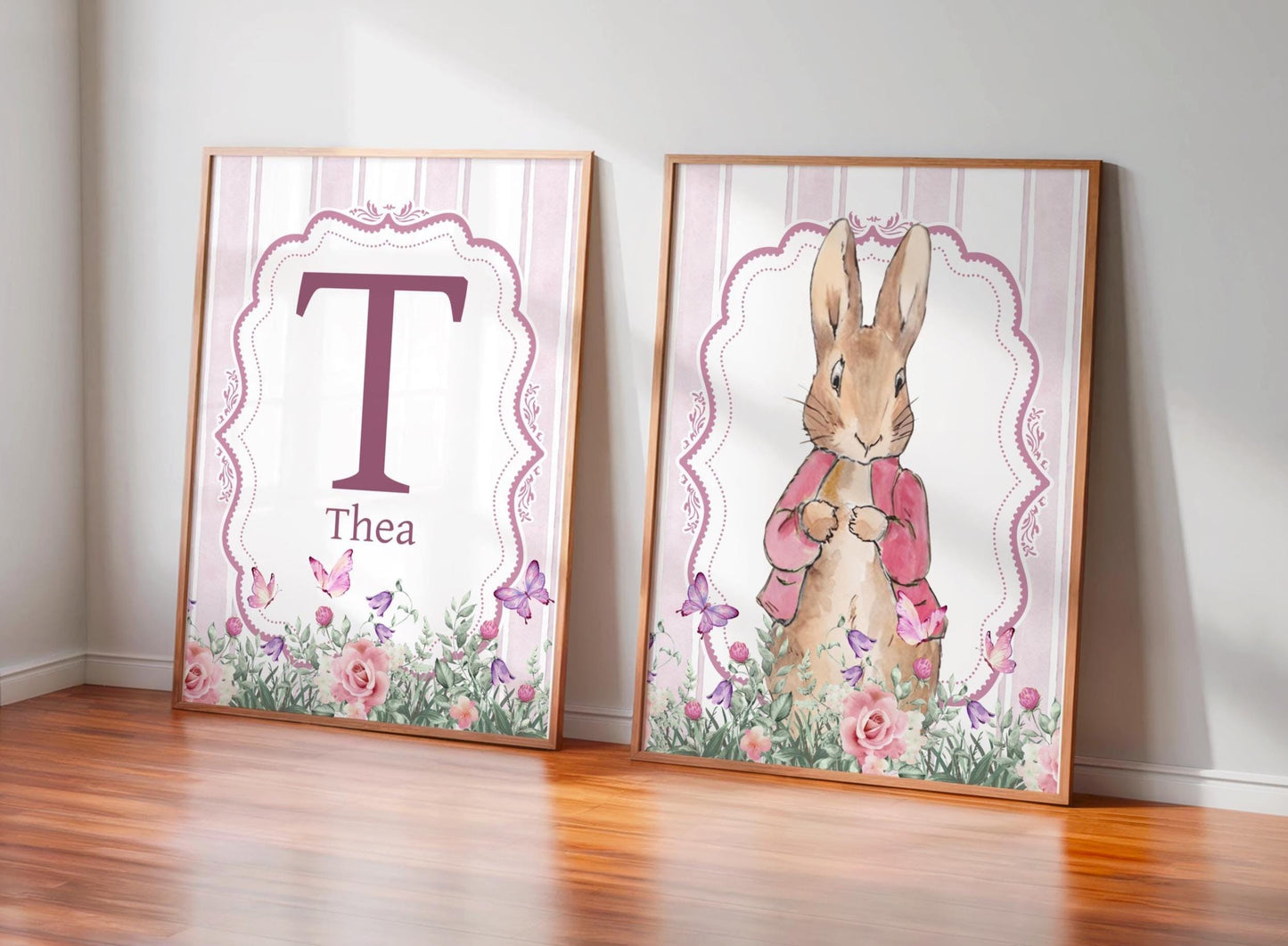 2x Peter Rabbit Floral Prints