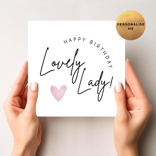 Lovely Lady Birthday Card