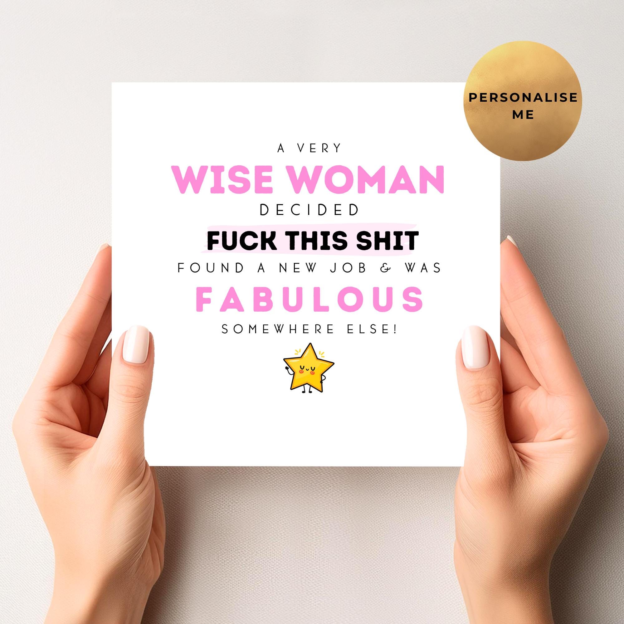 Rude Leaving Card For Women – Emiluxe Designs
