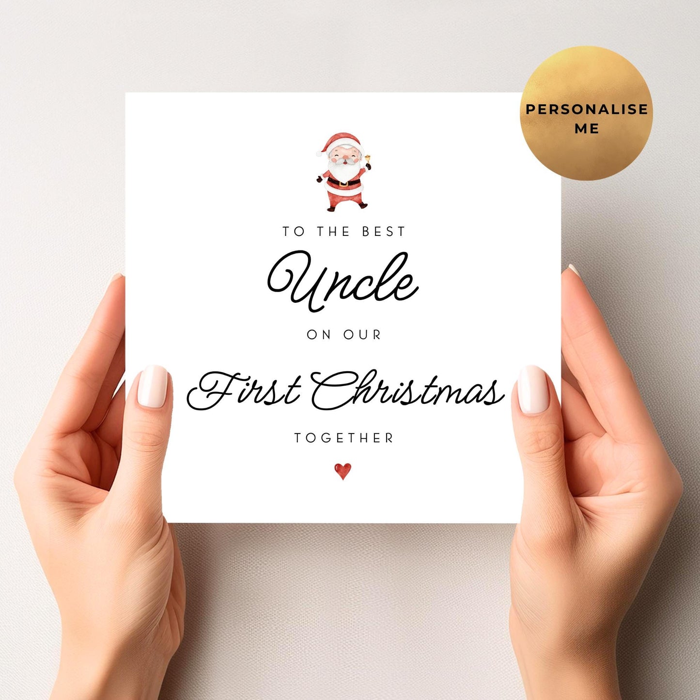 First Christmas Card for Uncle