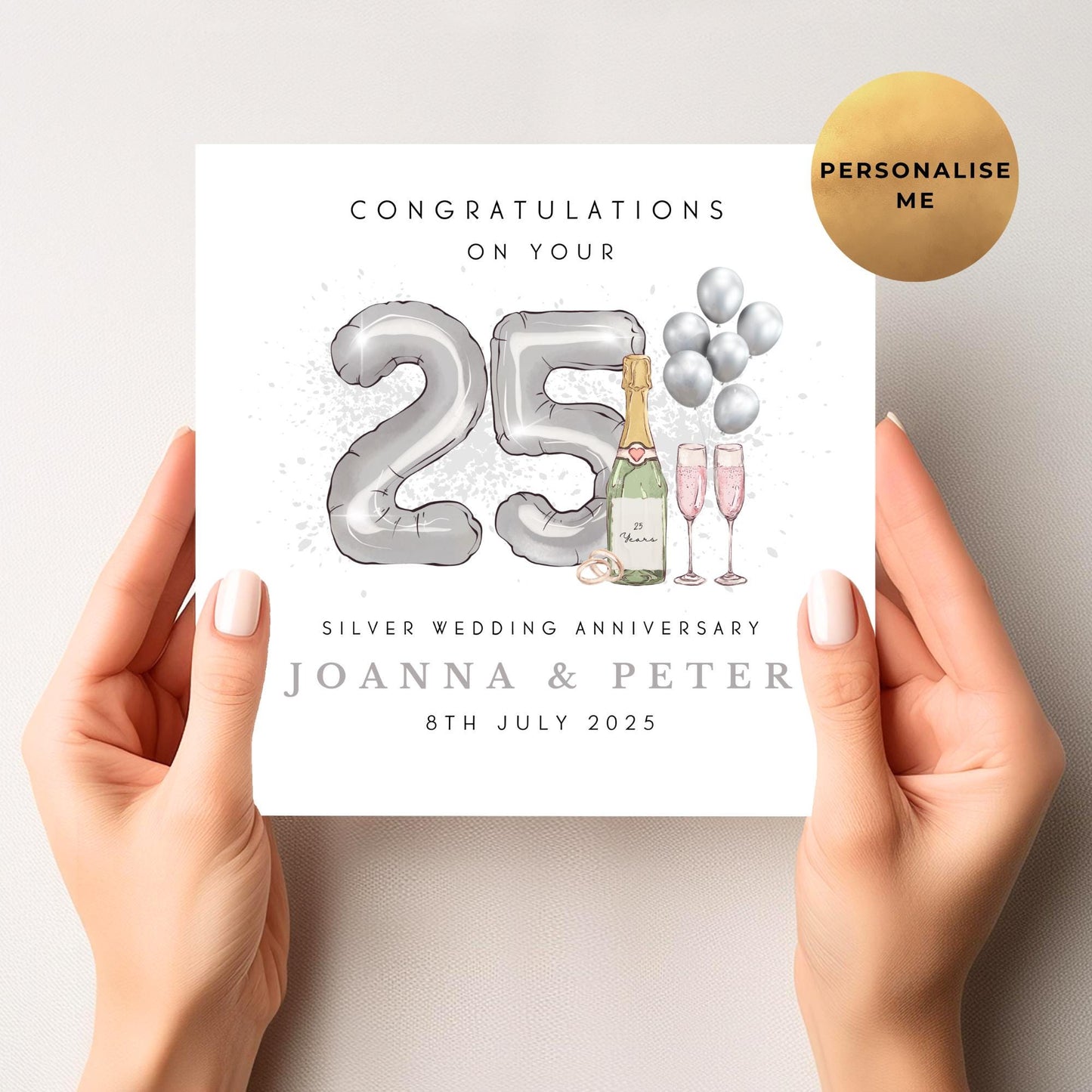 Silver Anniversary Card