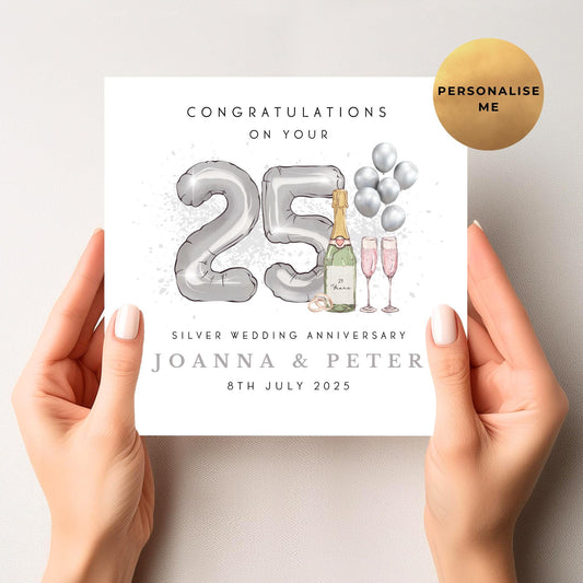 Silver Anniversary Card