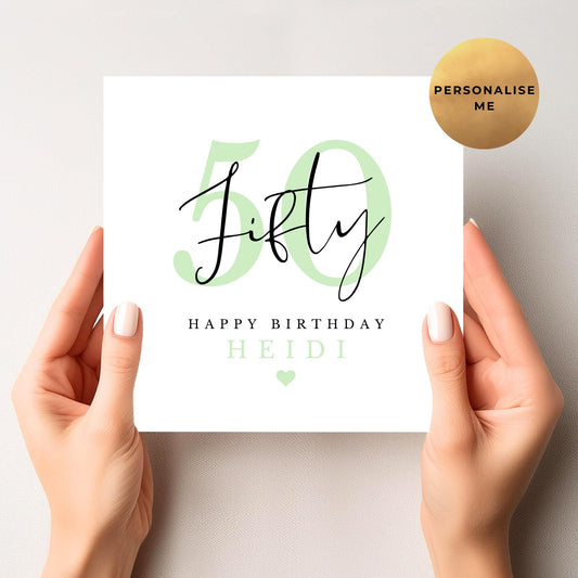50th Birthday Card