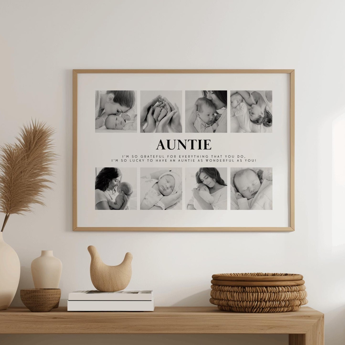 Personalised Print Gift For Auntie