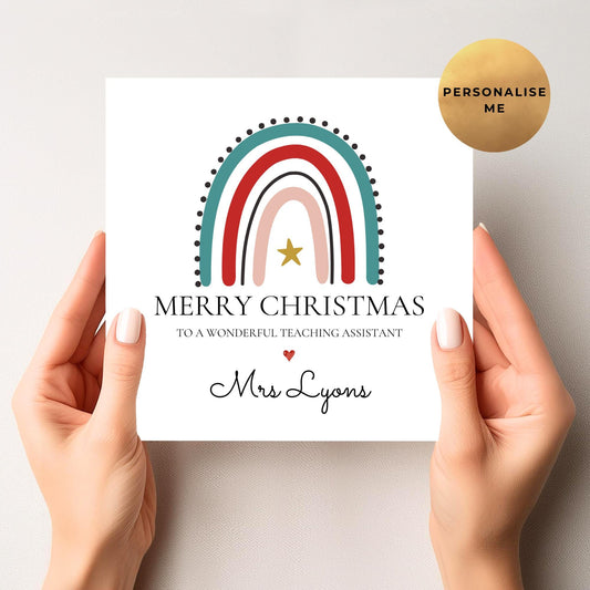 Christmas Card For Teaching Assistant