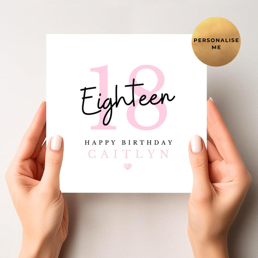 18th Birthday Card