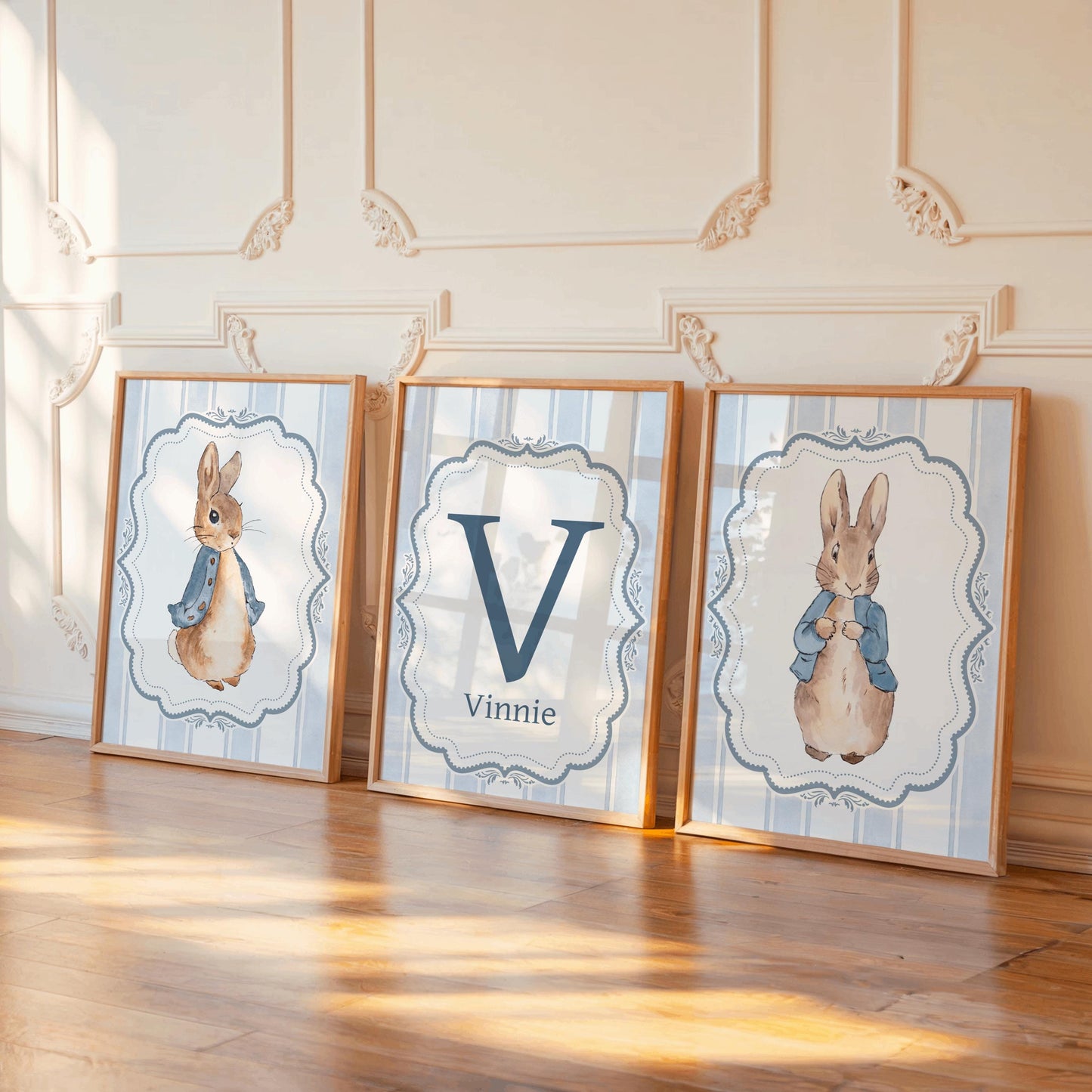 3x Peter Rabbit Nursery Prints