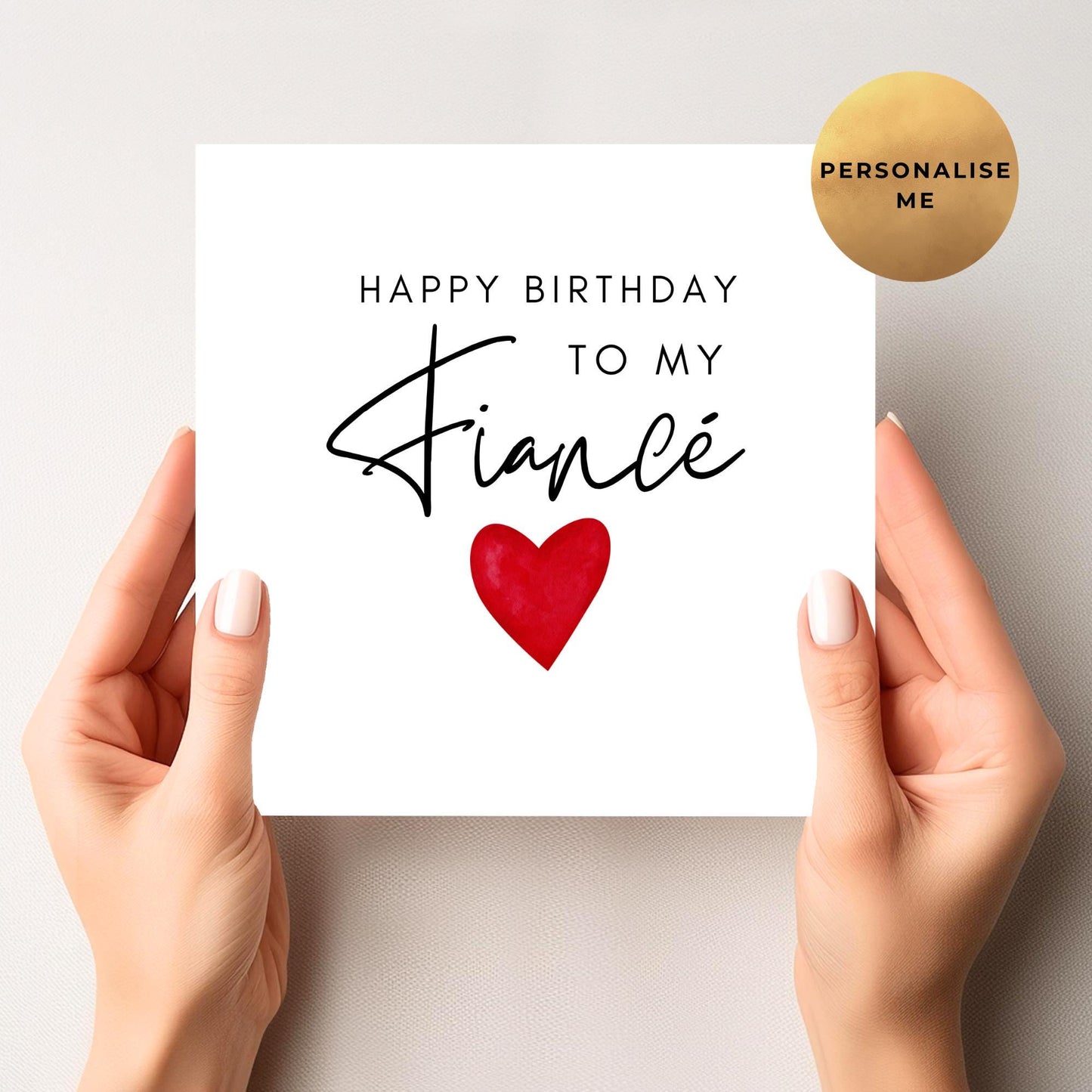 Fiancée Birthday Card